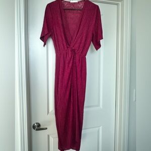 Maroon twist midi. Worn once